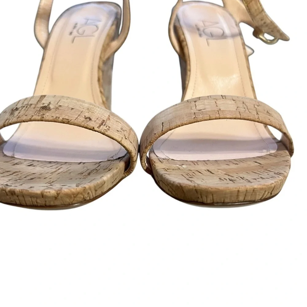 AGL Attilio Giusti Leombruni Demi Cork Wedge Sandals Size US 11